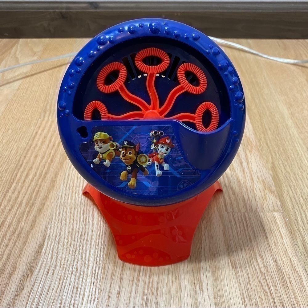 Paw Patrol Battery Operated Bubble Machine Red Blue Toy Kids